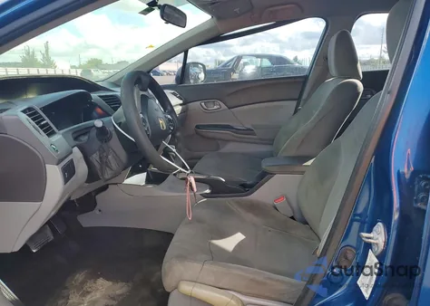 2012 Honda Civic Lx z USA, uszkodzony, nr VIN 2HGFB2F55CH542456